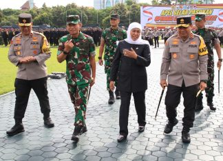 Jatim Terjunkan 18.855 Personel di Operasi Lilin Semeru, Gubernur Khofifah Pastikan Perayaan Nataru Optimal, Aman dan Kondusif Gubernur Jawa Timur