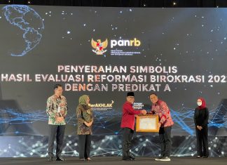 Satu-Satunya Kota di Indonesia, Pemkot Surabaya Raih Peringkat A Indeks Reformasi Birokrasi Wali Kota Surabaya
