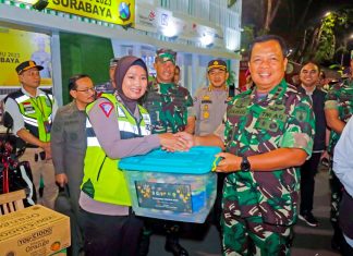Pangdam V/Brawijaya bersama Gubernur Jawa Timur dan Kapolda Jatim Melaksanakan Patroli Dalam Rangka Pengamanan Malam Pergantian Tahun 2022-2023 Hankam