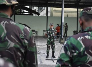 Asops Kasdam V/Brawijaya Mewakili Pangdam V/Brawijaya Pimpin Upacara Penerimaan Satgas Apter Kodam XVII/Cenderawasih Asops Kasdam VBrawijaya Mewakili Pangdam VBrawijaya Pimpin Upacara Penerimaan Satgas Apter Kodam XVIICenderawasih