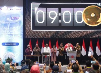 Presiden RI Buka Perdagangan Bursa Efek Indonesia Tahun 2023 OJK