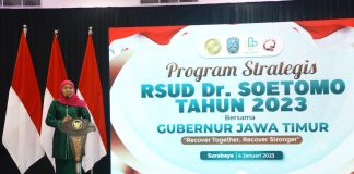 Luncurkan Enam Inovasi Strategis RSUD dr. Soetomo, Gubernur Jawa Timur Ajak Masyarakat Tak Lagi Berobat ke Luar Negeri Luncurkan Enam Inovasi Strategis RSUD dr. Soetomo, Gubernur Jawa Timur Ajak Masyarakat Tak Lagi Berobat ke Luar Negeri (foto : ist)