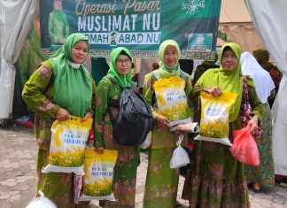 Meriahkan Puncak Satu Abad NU, Muslimat NU dan Pemprov Jatim Gelar Operasi Beras Murah