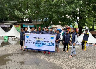 PMII Ciputat Lakukan Aksi Jagat Bersih di Gelaran Satu Abad NU