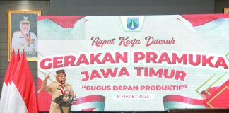 Canangkan Program Satu Gugus Depan Satu Produk Wirausaha, Gubernur Khofifah Optimis Produktifitas Anggota Pramuka Berkontribusi Pada Pertumbuhan Ekonomi Jawa Timur Canangkan Program Satu Gugus Depan Satu Produk Wirausaha, Gubernur Khofifah Optimis Produktifitas Anggota Pramuka Berkontribusi Pada Pertumbuhan Ekonomi Jawa Timur