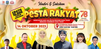 Pesta Rakyat Semarakkan Hari Jadi Provinsi Jatim Ke-78, Gubernur Khofifah dan Wagub Emil Ajak Seluruh Masyarakat Ikut Hadir dan Rayakan Pesta Rakyat Semarakkan Hari Jadi Provinsi Jatim Ke-78, Gubernur Khofifah dan Wagub Emil Ajak Seluruh Masyarakat Ikut Hadir dan Rayakan