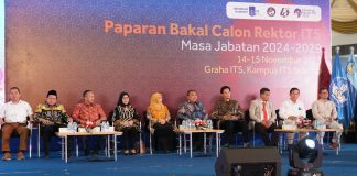 Galang Dukungan, Bacarek ITS Paparkan Rencana Strategis ke Depan Kesepuluh Bacarek ITS nomor urut 1 - 10 dalam rangkaian Paparan Bakal Calon Rektor ITS Masa Jabatan 2024-2029 pada hari pertama