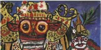 Kesenian Bali jadi Inspirasi Lukisan Karya Quincy J Balfour, Meraih Juara Lomba Internasional di Republik Ceko Karya Quincy J Balfour yang meraih penghargaan (foto : ist)