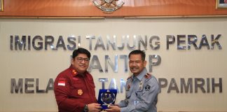 Menuju WBBM, Imigrasi Palangka Raya Studi Tiru ke Imigrasi Tanjung Perak