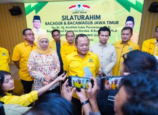 Khofifah-Emil Konsolidasi dengan Golkar Jatim, Siap Sinergi Bersama Mesin Partai untuk Menangkan Pilgub Khofifah-Emil Konsolidasi dengan Golkar Jatim, Siap Sinergi Bersama Mesin Partai untuk Menangkan Pilgub (foto : ist)