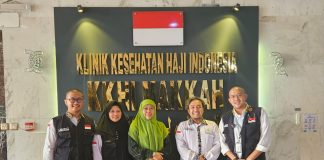 Kunjungi Klinik Kesehatan Haji Indonesia (KKHI) Mekkah, Khofifah Berikan Semangat Bagi Jamaah Haji Indonesia Kunjungi Klinik Kesehatan Haji Indonesia (KKHI) Mekkah, Khofifah Berikan Semangat Bagi Jamaah Haji Indonesia (foto : ist)