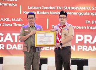 Terima Pin Emas dari BNPB, Pj. Gubernur Adhy: Kolaborasi Pentahelix Jadi Kunci Pengurangan Resiko Bencana Terima Pin Emas dari BNPB, Pj. Gubernur Adhy: Kolaborasi Pentahelix Jadi Kunci Pengurangan Resiko Bencana (foto : ist)