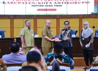 Pj. Sekdaprov Sebut 3 Kabupaten/Kota di Jatim Direkomendasikan Jadi Percontohan Anti Korupsi Pj. Sekdaprov Sebut 3 Kabupaten/Kota di Jatim Direkomendasikan Jadi Percontohan Anti Korupsi (foto : ist)