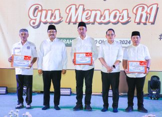 Dialog Pilar Kessos Jatim Bersama Gus Mensos RI, Pj. Gubernur Adhy Apresiasi Para Ujung Tombak Penanggulangan Masalah Sosial Dialog Pilar Kessos Jatim Bersama Gus Mensos RI, Pj. Gubernur Adhy Apresiasi Para Ujung Tombak Penanggulangan Masalah Sosial (foto : ist)