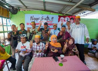 Relawan Khofifah-Emil Sediakan Kopi Gratis untuk Pertebal Kemenangan di Surabaya, Cetuskan Semangat Abbulo Sibatang