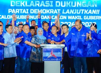Hadiri Rakerda Partai Demokrat Jatim, Khofifah Pesankan Setiap TPS Wajib Ada Saksi Demi Mengamankan Suara Rakyat