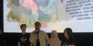 Film Laut Tengah, Dilema Antara Jadi Istri Kedua dan Masa Lalu Para pemeran film Laut Tengah saat jumpa penonton di Cinema XXI TP 3 Surabaya, Jumat (04/05/24) (dokpri)