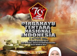 HUT ke-79 TNI, Khofifah Tegaskan Profesionalisme TNI Jaga Proses Demokrasi Telah Teruji dan Terbukti HUT ke-79 TNI, Khofifah Tegaskan Profesionalisme TNI Jaga Proses Demokrasi Telah Teruji dan Terbukti (foto : ist)