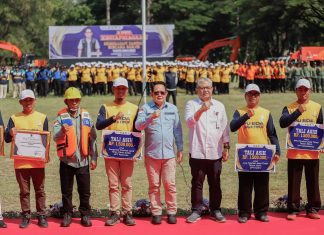 Pimpin Apel Kesiapsiagaan Hadapi Banjir, Pj. Gubernur Adhy Optimistis Jawa Timur Siap Hadapi Bencana