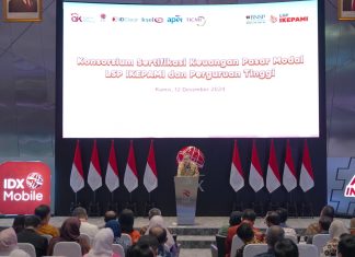 Penandatanganan Dokumen Kerja Sama Lembaga Sertifikasi Profesi Industri Keuangan Pasar Modal Indonesia dengan Perguruan Tinggi Penandatanganan Dokumen Kerja Sama Lembaga Sertifikasi Profesi Industri Keuangan Pasar Modal Indonesia (LSP IKEPAMI) dengan Perguruan Tinggi (foto : ist)