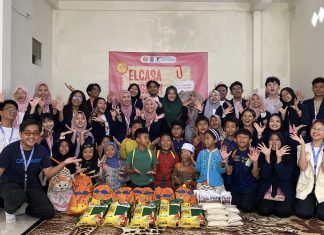 Kolaborasi Himpunan Mahasiswa Jurusan Pendidikan Bahasa Inggris Unesa, YBSI dan KPS Gelar Baksos