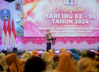 Luncurkan Puspaga Setara di Peringatan Hari Ibu, Pj. Gubernur Jatim : Wujudkan Kesetaraan Gender dengan Equal Partnership
