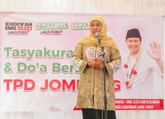 Syukuran dan Doa Bersama Tim Pemenangan Jombang, Khofifah Pastikan Konsolidasi Berlanjut untuk Bersama Membangun Jatim