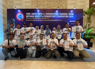 Usung Berbagai Inovasi Keren, ITS Kembali Berjaya di Ajang TKMPN 2024 Para tendik ITS yang ditunjuk sebagai kontingen pada ajang TKMPN XXVIII 2024 di Bali dan berhasil memboyong tiga medali emas dan tiga medali platinum (foto : ist)