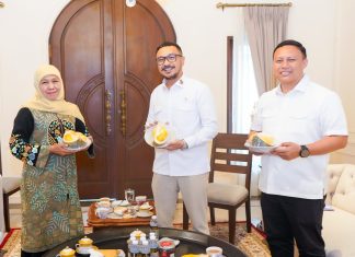 Diskusi Bareng Wamen Giring Ganesha, Khofifah Rekomendasikan Pengembangan Area Majapahit di Trowulan dan Perlindungan Situs Bersejarah
