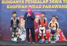 Jajal Sirkuit Parang Magetan Bersama Raider Dunia Moto2GP Mario Aji dan Pebalap Asia Talent Cup Adenanta, Khofifah : InsyaAllah Jadi Pencetak Talenta Balap Berkelas Dunia