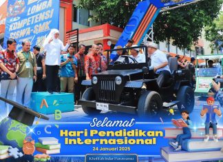 Hari Pendidikan Internasional, Khofifah Dorong Pendidikan Inklusif dan Berkualitas Wujudkan Indonesia Emas 2045