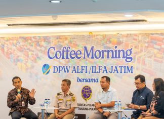 ALFI/ILFA Jatim Gelar Diskusi Guyub di Terminal Petikemas Surabaya (TPS) ALFI/ILFA Jatim Gelar Diskusi Guyub di Terminal Petikemas Surabaya (TPS) (foto : ist)