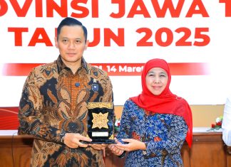 Pimpin Rakor Ketahanan Pangan Bersama Dua Menko, Gubernur Khofifah Optimis Jatim Mampu Pertahankan Produksi Beras Tertinggi Nasional di 2025