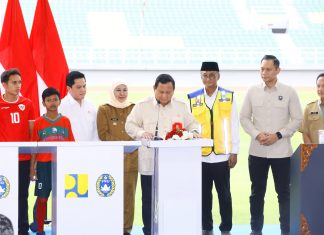 Presiden Prabowo Resmikan 17 Stadion Serentak di Gelora Delta Sidoarjo, Gubernur Khofifah Nyatakan Jatim Siap Jadi Tuan Rumah Ajang Nasional Hingga Internasional