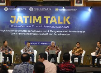 Jatim Talk – Road to East Java Economic (EJAVEC) Forum 2025 : Meningkatkan Produktivitas serta Inovasi untuk Mengakselerasi Perekonomian Jawa Timur yang Unggul, Inklusif, dan Berkelanjutan Jatim Talk — Road to East Java Economic (EJAVEC) Forum 2025 : Meningkatkan Produktivitas serta Inovasi untuk Mengakselerasi Perekonomian Jawa Timur yang Unggul, Inklusif, dan Berkelanjutan (foto : ist)
