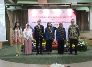 Tingkatkan Literasi Keuangan Generasi Muda, OJK Jatim Luncurkan Bulan Literasi Keuangan 2025 Tingkatkan Literasi Keuangan Generasi Muda, OJK Jatim Luncurkan Bulan Literasi Keuangan 2025 (foto : ist)