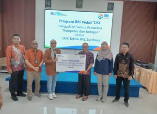 Program BRI Peduli TJSL : Pengadaan Sarana Prasarana Komputer dan Jaringan untuk SMK Teknik PAL Surabaya Program BRI Peduli TJSL : Pengadaan Sarana Prasarana Komputer dan Jaringan untuk SMK Teknik PAL Surabaya (dokpri)