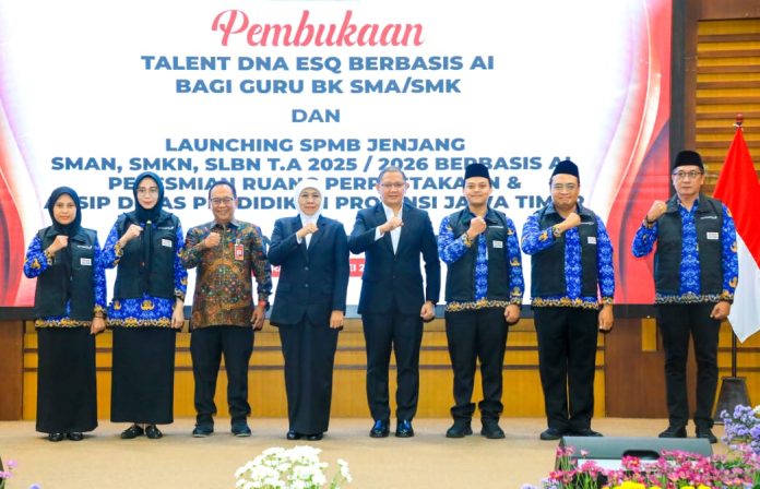 Luncurkan SPMB Berbasis AI Jenjang SMAN/SMKN, Gubernur Khofifah Pastikan Proses Berjalan Objektif, Transparan dan Berkeadilan (foto : ist) Luncurkan SPMB Berbasis AI Jenjang SMAN/SMKN, Gubernur Khofifah Pastikan Proses Berjalan Objektif, Transparan dan Berkeadilan (foto : ist)