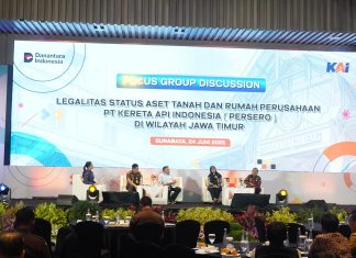 Satukan Persepsi Legalitas Aset, KAI dan Kejati Jatim Gelar FGD Bersama Stakeholders Jawa Timur Satukan Persepsi Legalitas Aset, KAI dan Kejati Jatim Gelar FGD Bersama Stakeholders Jawa Timur (foto : ist)