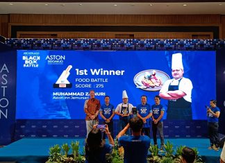 Aston Inn Jemursari Ukir Prestasi, Moh. Zain Raih Gelar Juara 1 Kompetisi Chef Archipelago