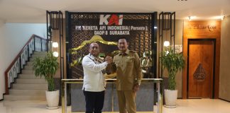 Penataan Kawasan dan Keselamatan Jalur Kereta Api, KAI Daop 8 Surabaya dan Pemkab Lamongan Teken Perjanjian Kerja Sama