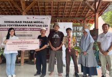 Sosialisasi Pasar Modal dan Penyerahan Bantuan CSR Bantuan Modal Usaha untuk UMKM Disabilitas
