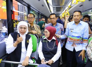 Perluas Akses Transportasi Publik dan Konektivitas, Gubernur Khofifah Resmikan Trans Jatim Koridor 1 Malang Raya