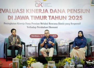 OJK Provinsi Jawa Timur Gelar Evaluasi Kinerja Dana Pensiun 2025, Momentum Strategis Memperkuat Sinergi Seluruh Pemangku Kepentingan di Industri Dana Pensiun