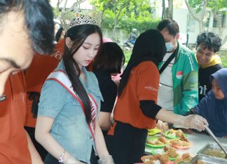 Caitlin Estelle Widodo, Puteri Remaja Indonesia Budaya 2025 : Gelar Makan Siang Gratis Untuk Warga, Bersama The Southern Hotel Surabaya