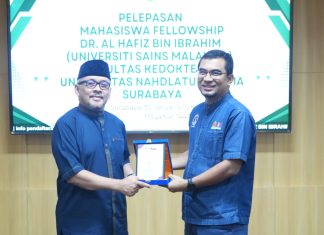 FK Unusa Terima Fellowship Mahasiswa University Sains Malaysia