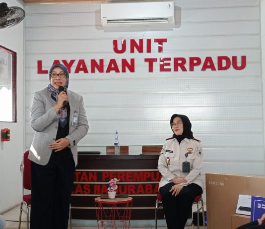 BRI Kantor Cabang Rajawali Surabaya Serahkan Bantuan Satu Unit Televisi dan Tab ke Rutan Perempuan Kelas IIA Surabaya