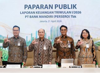 Bank Mandiri Catat Laba Bersih Rp15,4 Triliun di Kuartal I 2026, Kukuhkan Peran sebagai Mitra Strategis Pemerintah