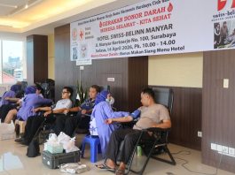 Swiss-Belinn Manyar Surabaya Sukses Gelar Kegiatan Rutin Donor Darah Bersama PMI Surabaya