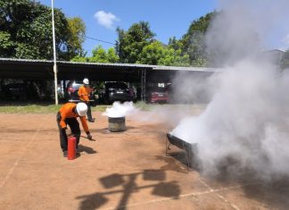 Bogasari Latih Warga Perumahan di Sidoarjo Atasi Bencana Kebakaran